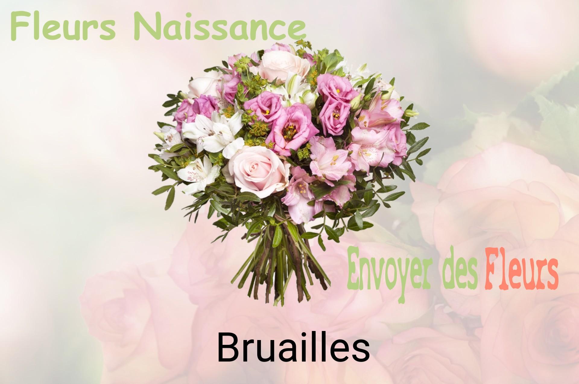 Bouquet de fleurs de naissance livré à Bruailles